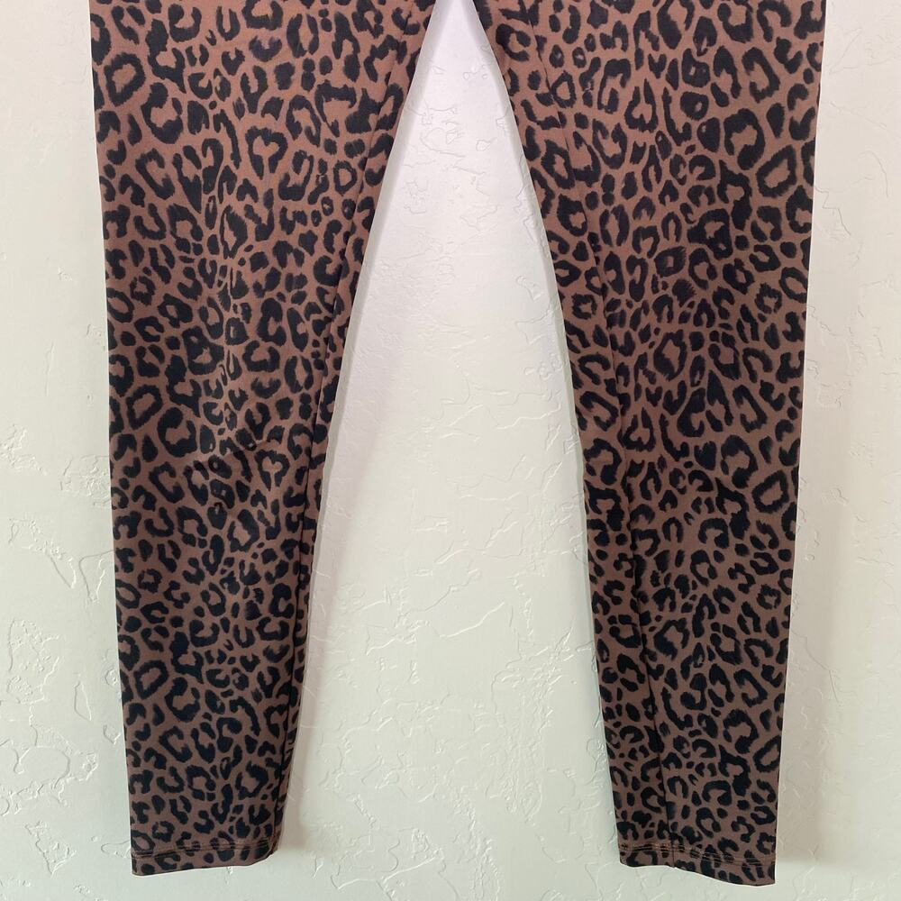 Olympia Activewear Brown Leopard Print Leggings - Picture 3 of 9